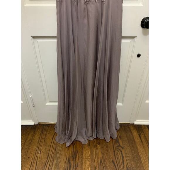 La Femme Size 4 Floral Embroidery Mother of the Bride Gown Mauve Style 29235 - Picture 8 of 11